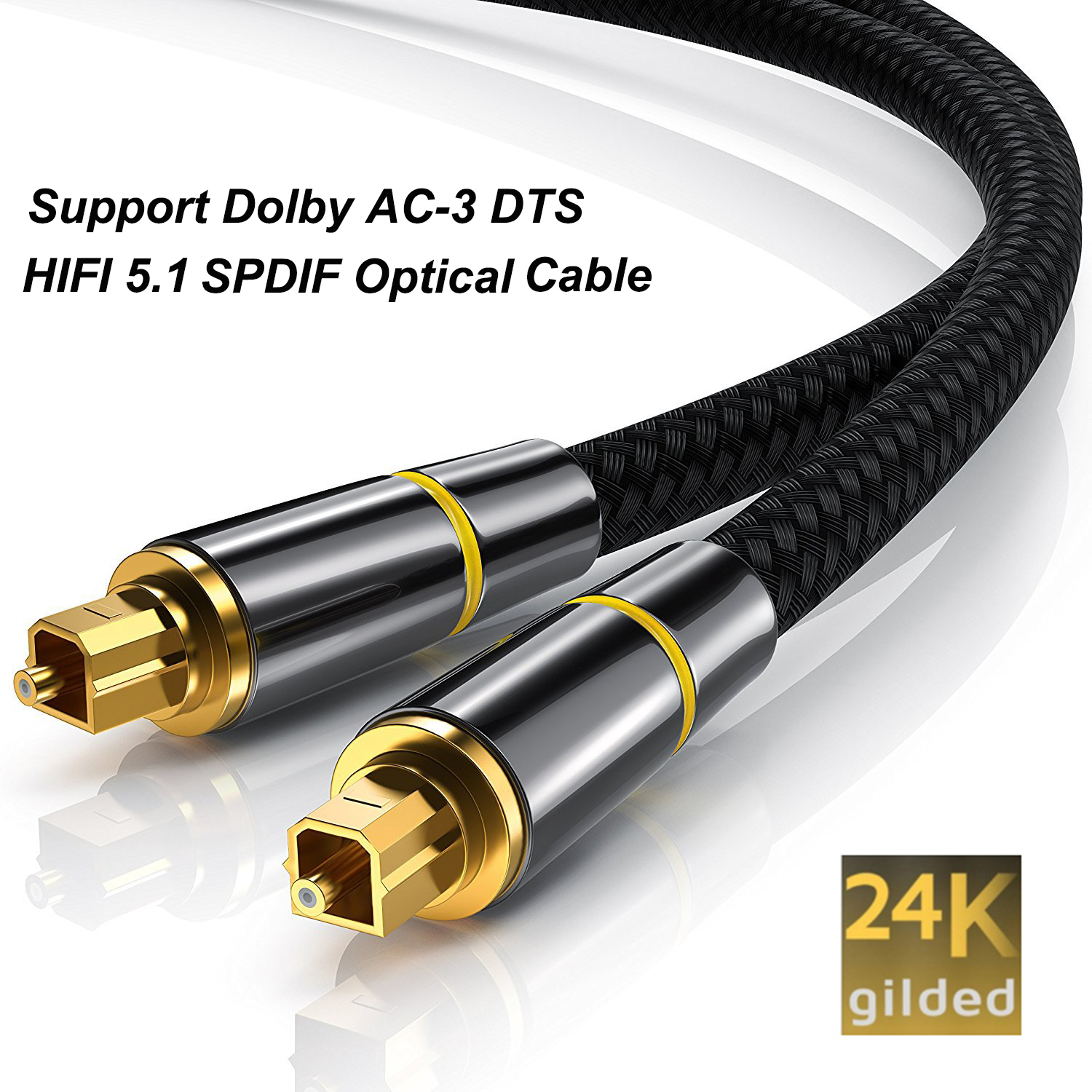 Home Cinema Subwoofer - HIFI 5.1 Digital SPDIF Fiber Toslink