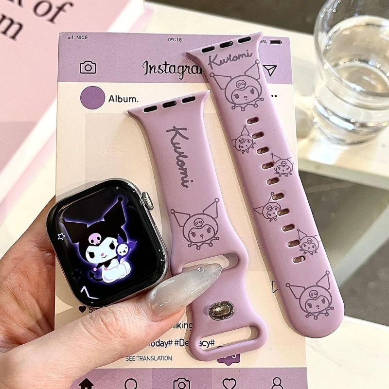Home Cinema Apple - Anime Sanrio Cute Kuromi Lavender Purple