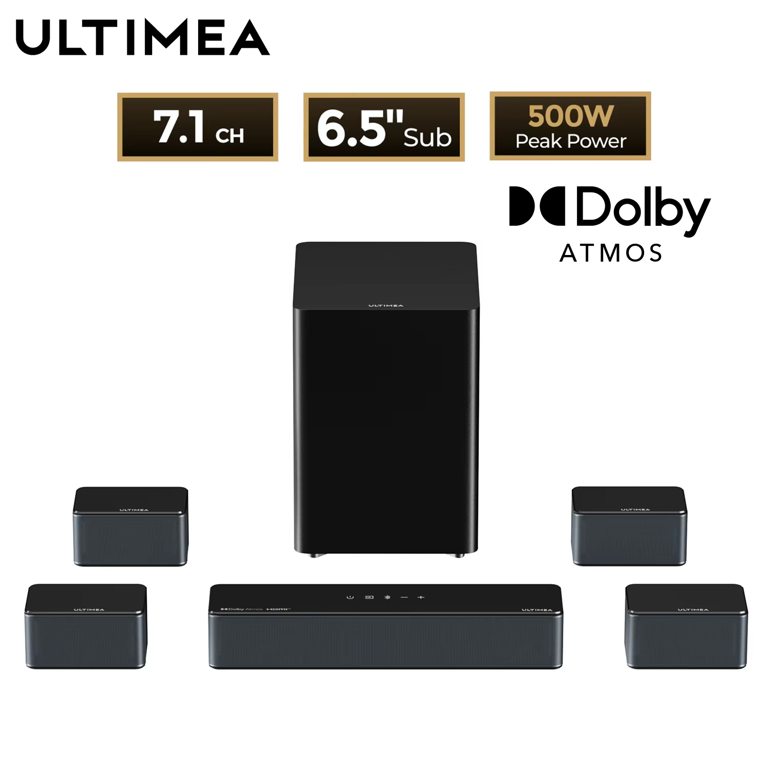 Home Cinema Ultimea - ULTIMEA 7.1 Surround Sound System Sound