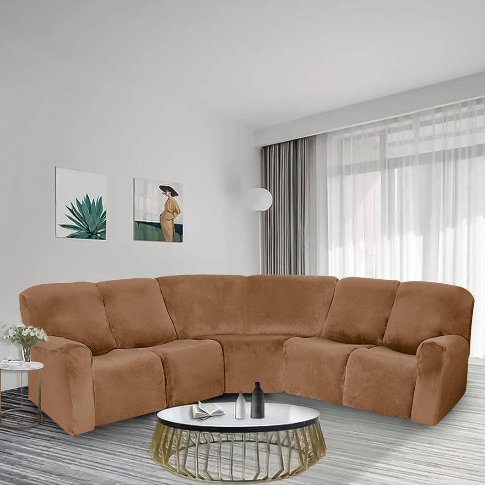 Recliner Sofa Cover - 7-Piece L-Shaped Sectional Recliner Sofa Cover