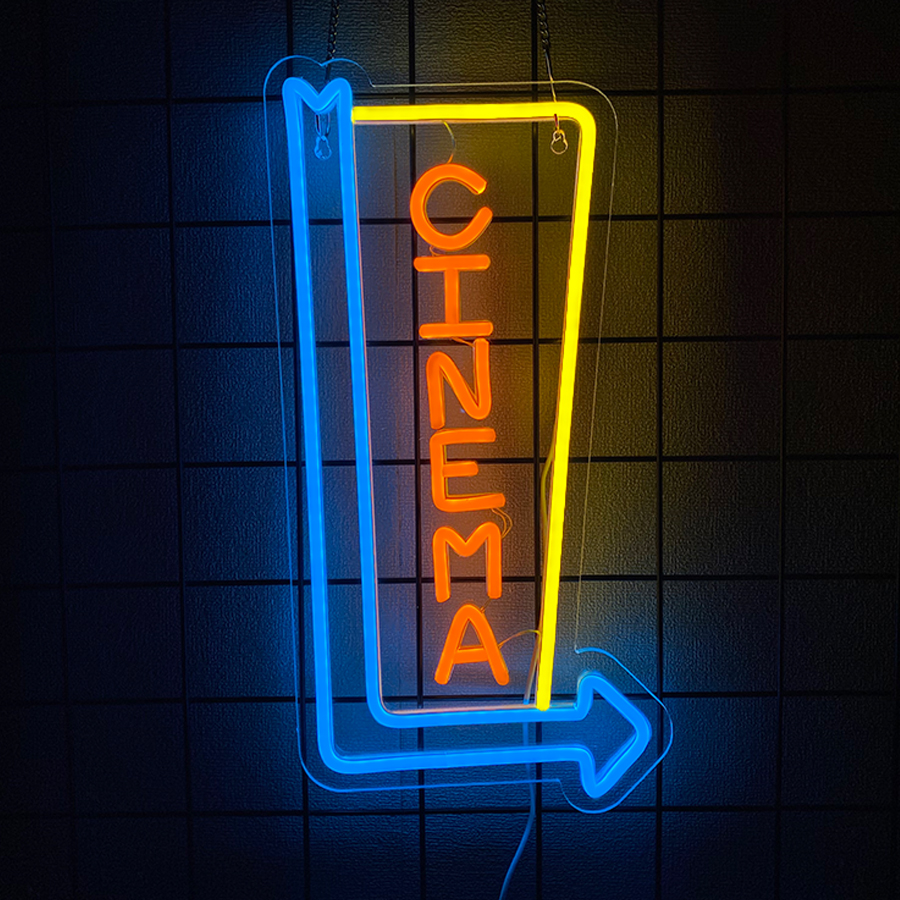 Home Cinema Ultimea - Cinema Neon Sign For Wall Decor,Light