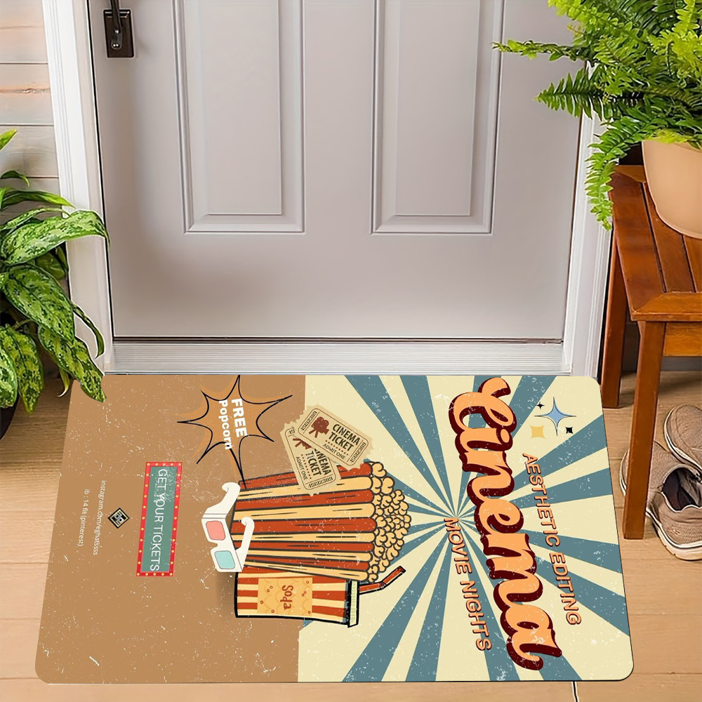 Cinema Theme Door Mat Various  - Home Cinema Tickets บทวิจารณ์และราคา