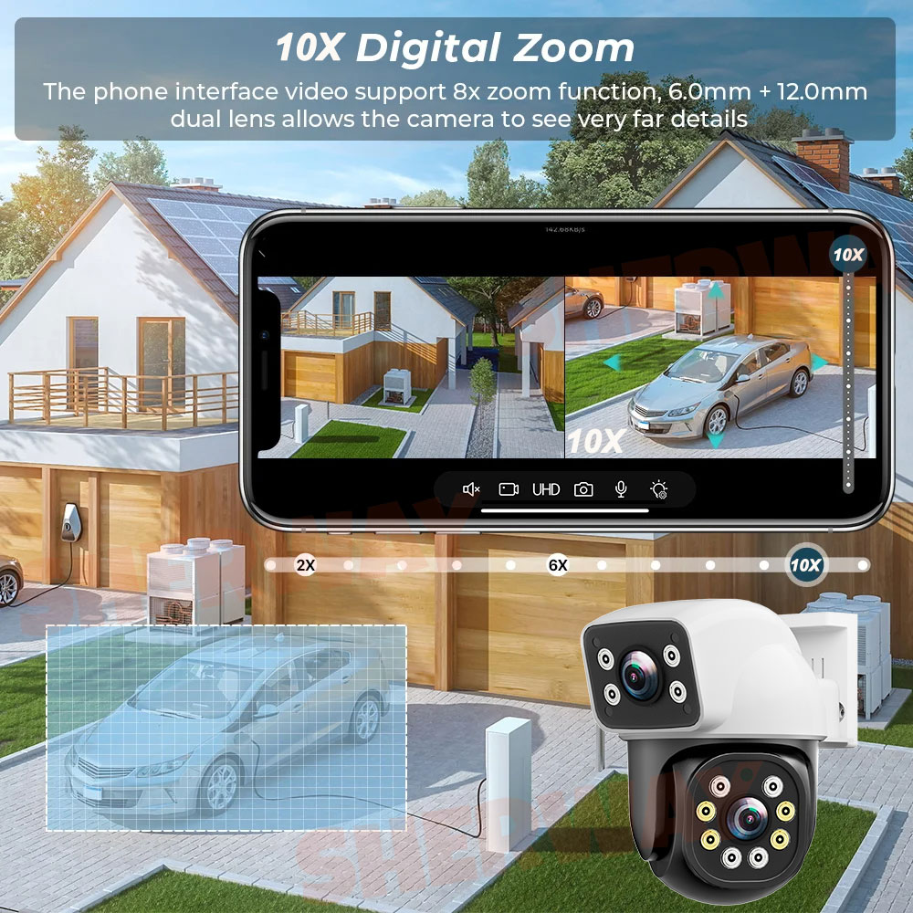 4K Dual Lens Wifi PTZ Camera 8 - Home Cinema Sony บทวิจารณ์และราคา