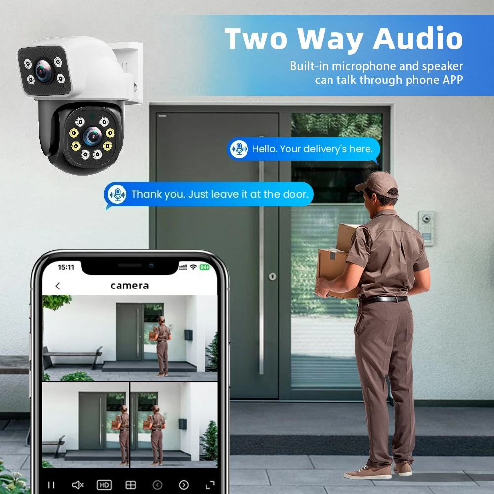 4K Dual Lens Wifi PTZ Camera 8 - Home Cinema Sony บทวิจารณ์และราคา