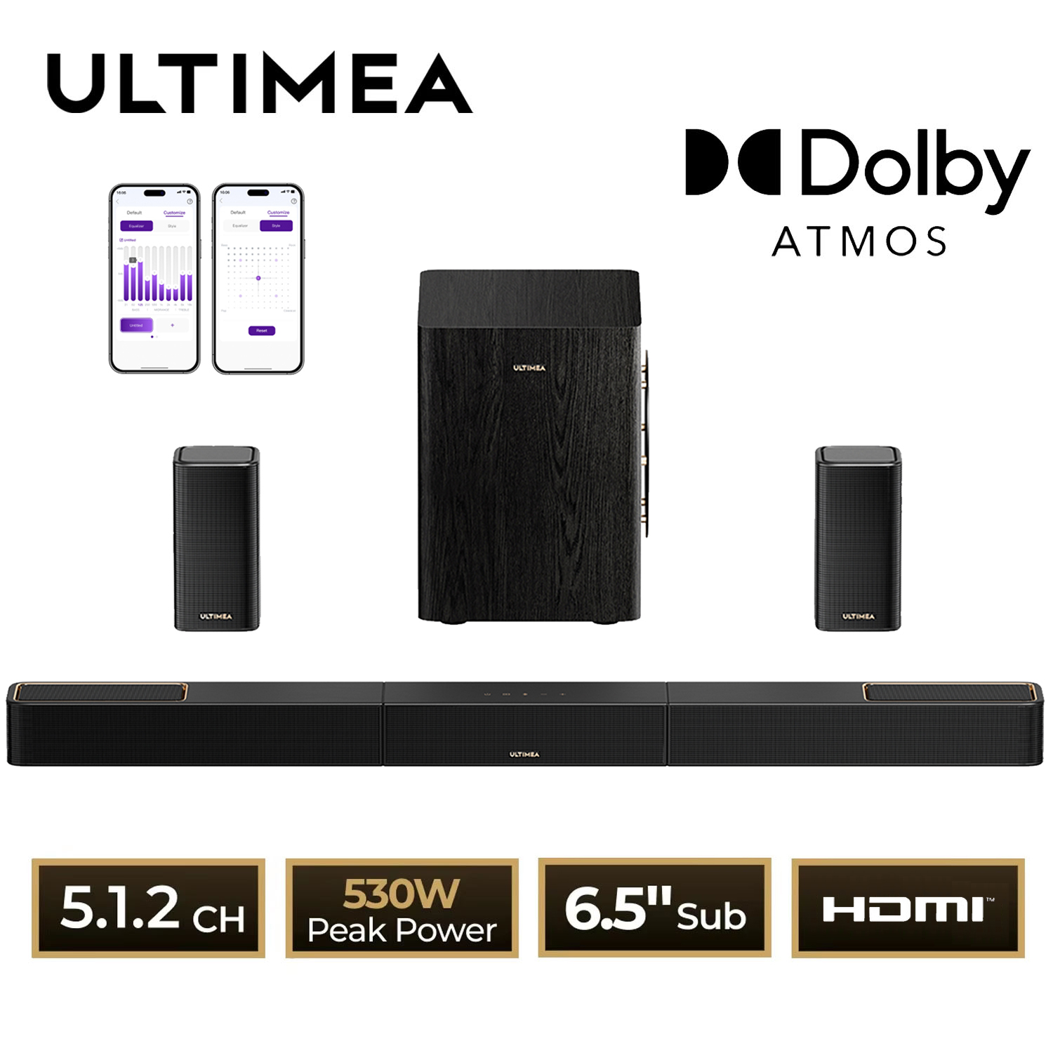 ULTIMEA Skywave Series 5.1.2ch - Home Cinema Atmos บทวิจารณ์และราคา