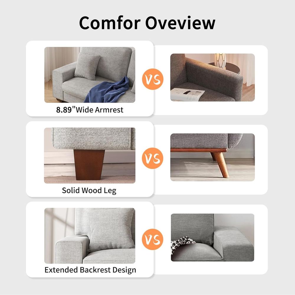 Light Gray Loveseat Sofa for L - Recliner Sofa Cover บทวิจารณ์และราคา