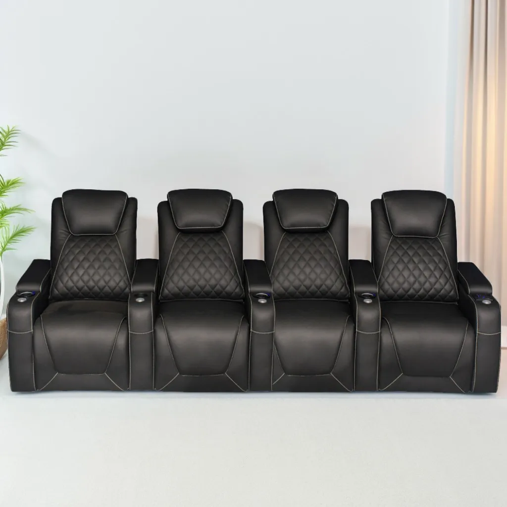 -Green Color Home Furniture 4  - Home Cinema Recliner Chairs บทวิจารณ์และราคา