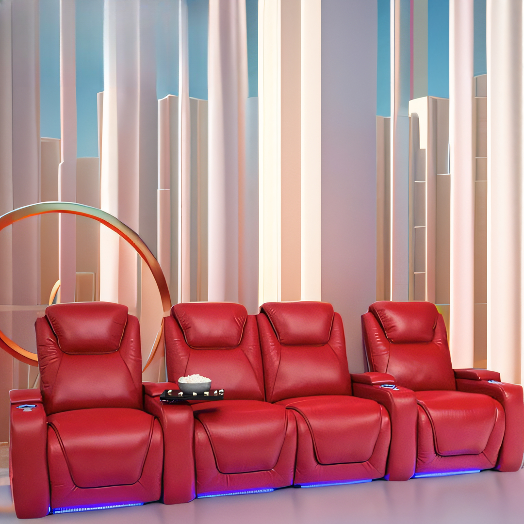 -Green Color Home Furniture 4  - Home Cinema Recliner Chairs บทวิจารณ์และราคา