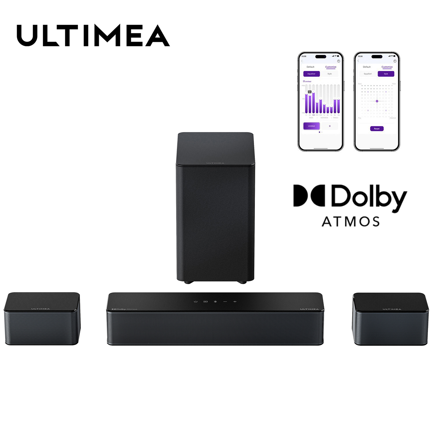 ULTIMEA 5.1 Soundbar with Dolb - Home Cinema Atmos บทวิจารณ์และราคา