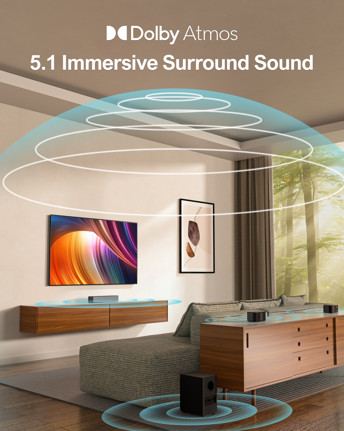 ULTIMEA 5.1 Soundbar with Dolb - Home Cinema Atmos บทวิจารณ์และราคา