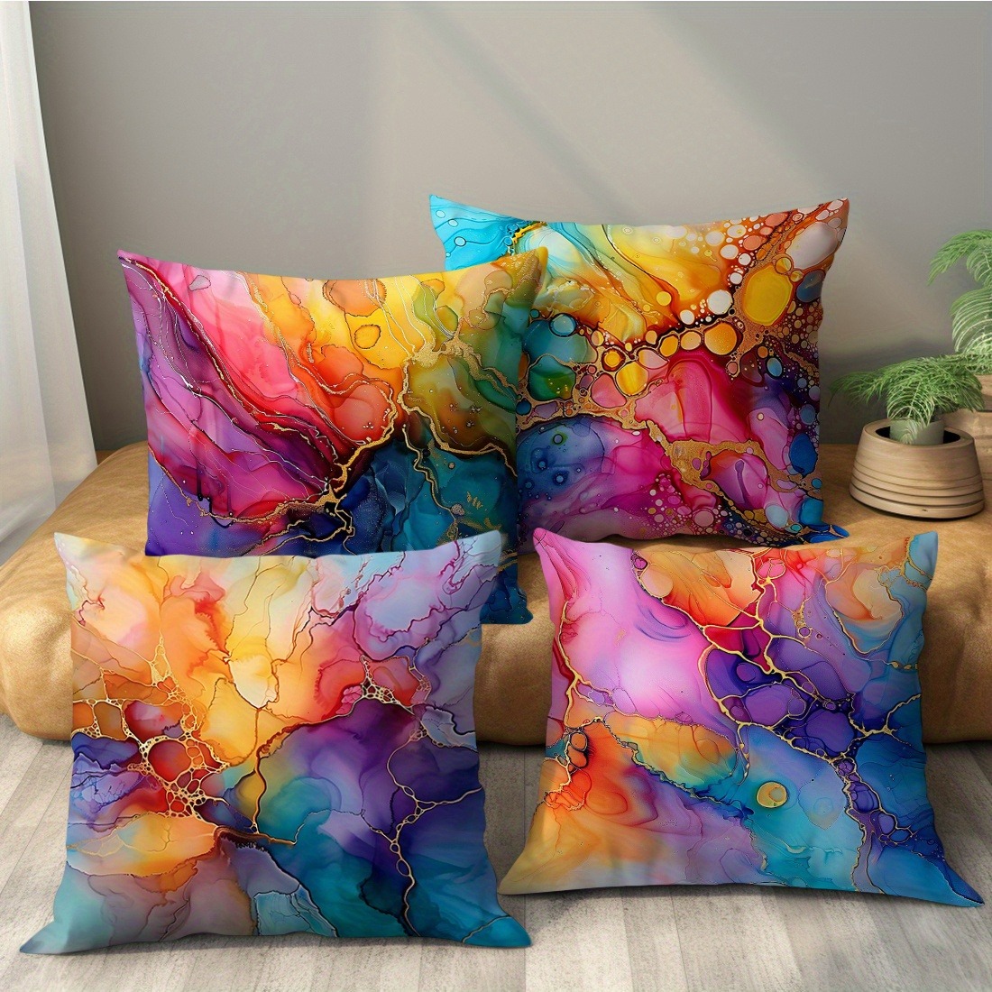 Geometric Art Decorative Pillo - Recliner Sofa Cover บทวิจารณ์และราคา