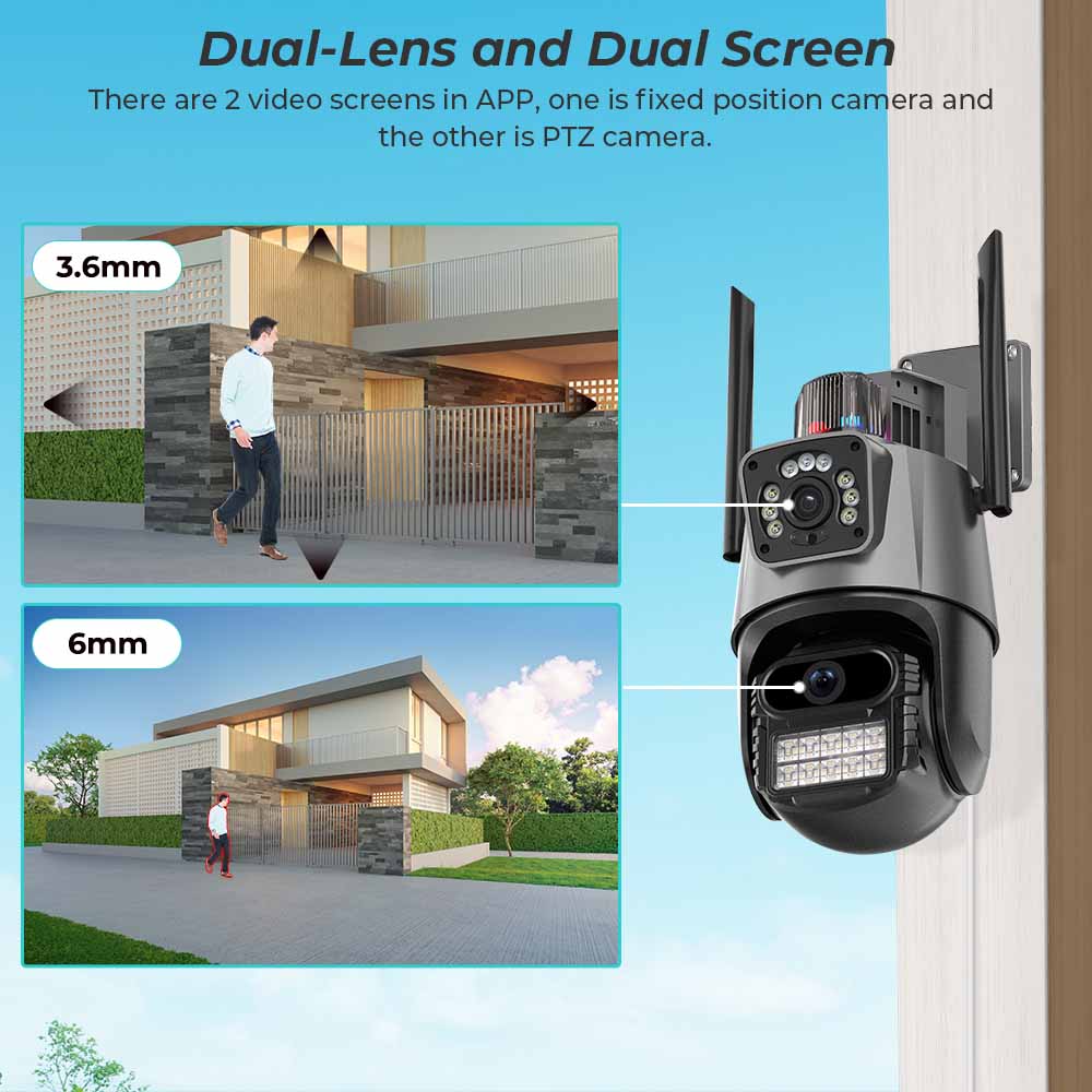 BESDER Wifi PTZ Camera 8MP Dua - Home Cinema Sony บทวิจารณ์และราคา