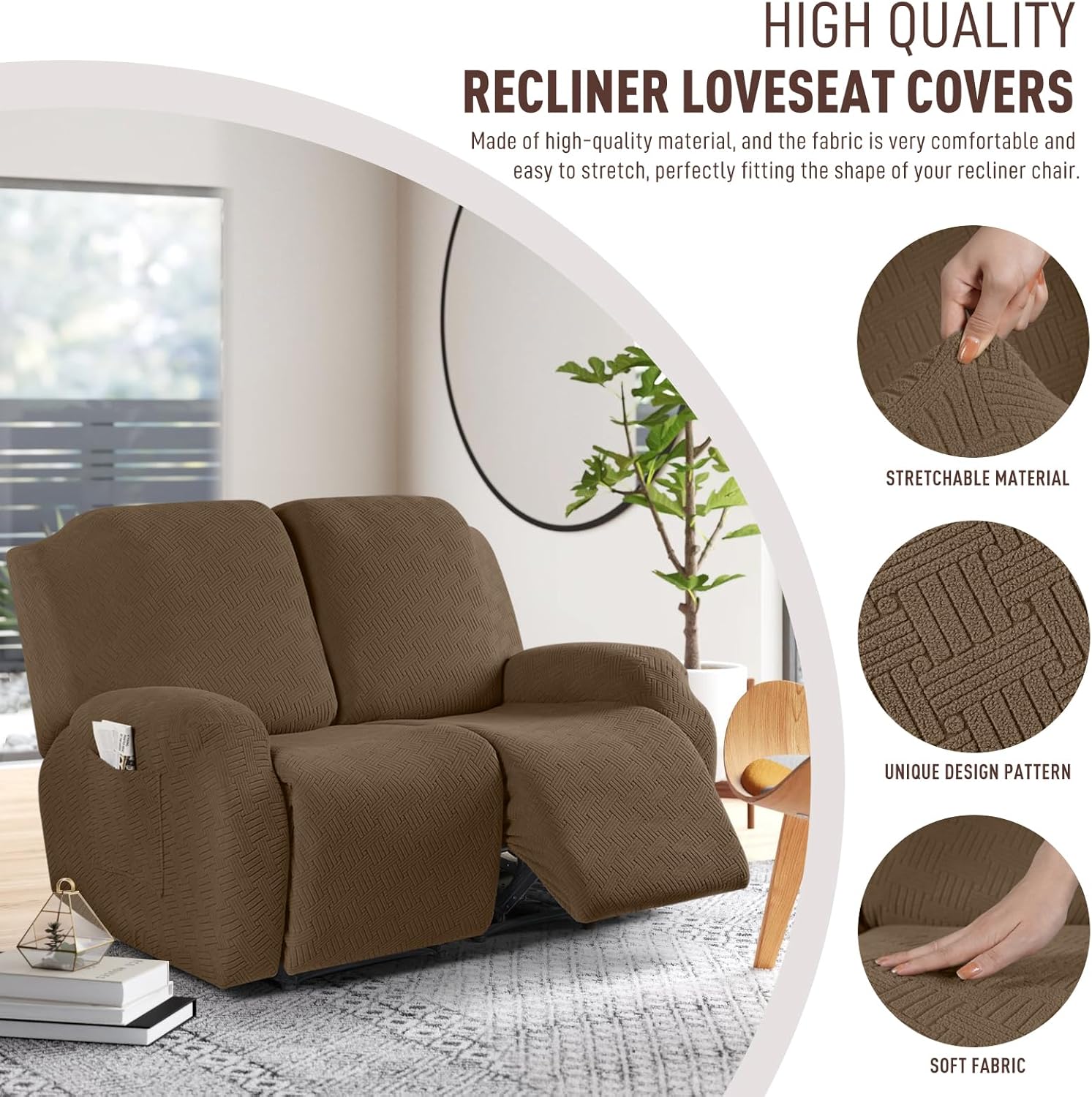 Stretch Recliner Covers, Jacqu - Recliner Sofa Cover บทวิจารณ์และราคา