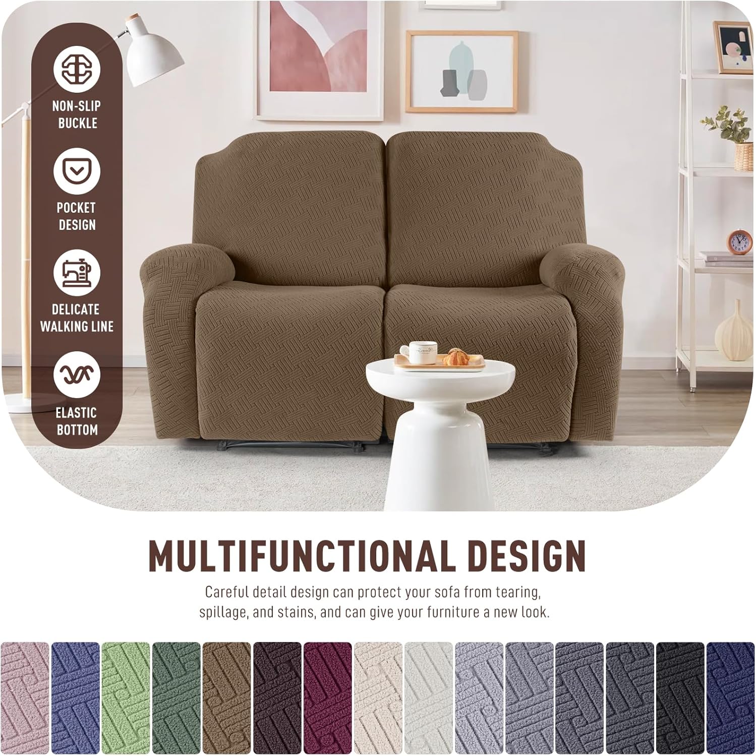 Stretch Recliner Covers, Jacqu - Recliner Sofa Cover บทวิจารณ์และราคา