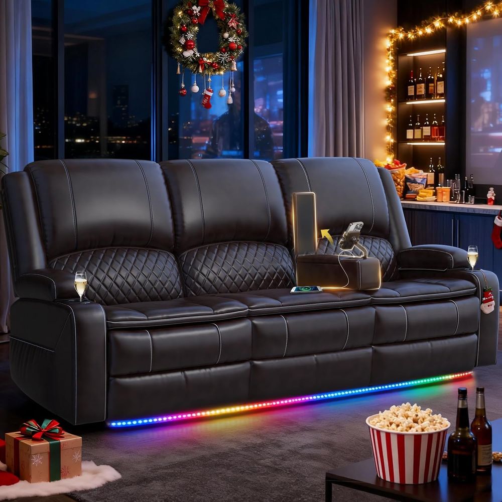 3 Seater Reclining Couch with  - Home Cinema Couch บทวิจารณ์และราคา
