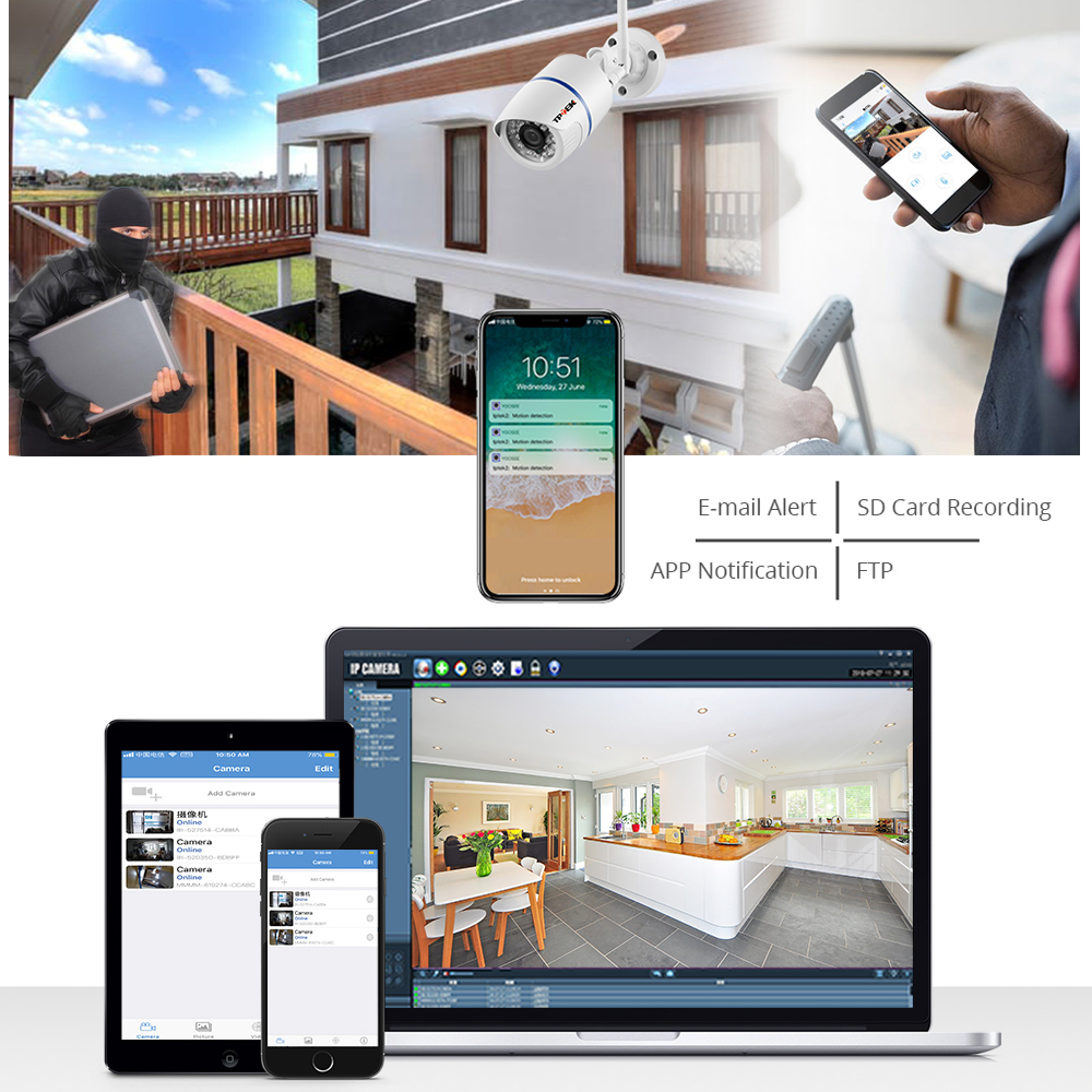 IP Camera WiFi 4MP Outdoor Hom - Home Cinema Sony บทวิจารณ์และราคา