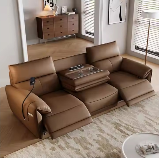 Electric Recliner Sofa Genuine - Home Cinema Couch บทวิจารณ์และราคา