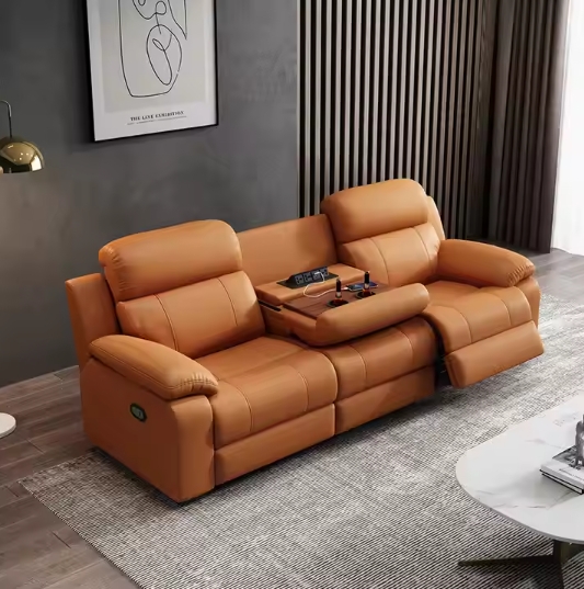 Electric Recliner Sofa Genuine - Home Cinema Couch บทวิจารณ์และราคา