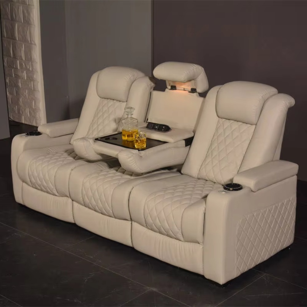 HOT Double Diamond Stitches Mo - Home Cinema Recliner Chairs บทวิจารณ์และราคา