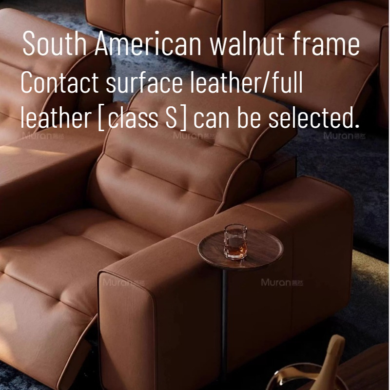 Top-grain Leather Electric Sof - Home Cinema Couch บทวิจารณ์และราคา