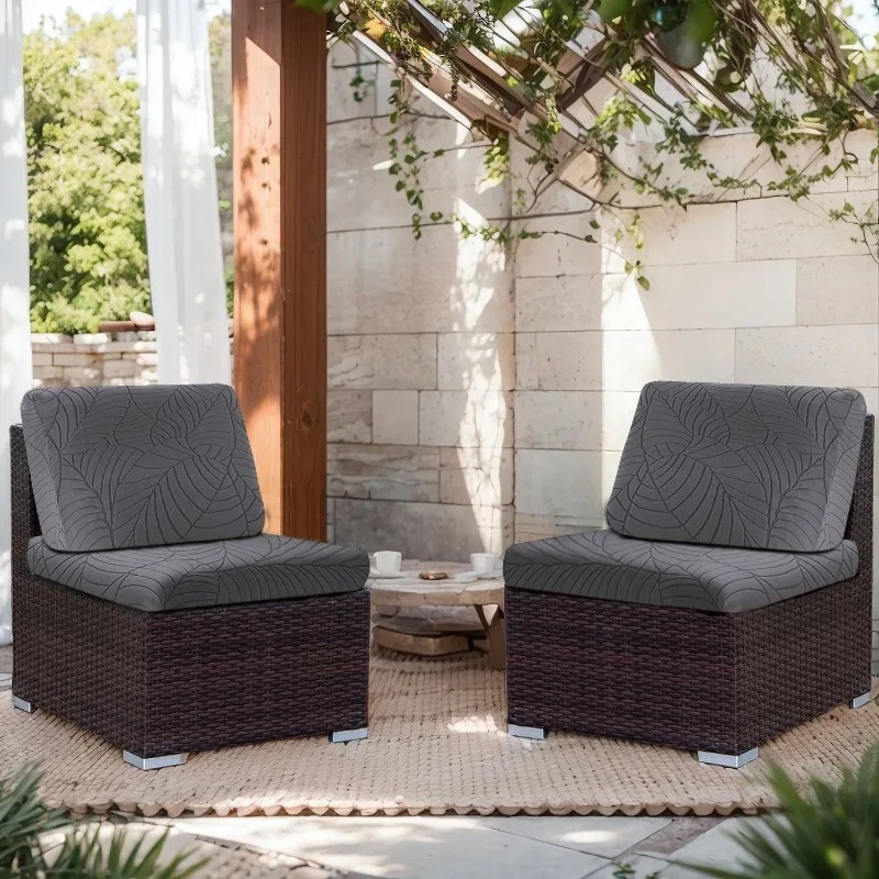 Leaf pattern lounge chair cove - Recliner Sofa Cover บทวิจารณ์และราคา