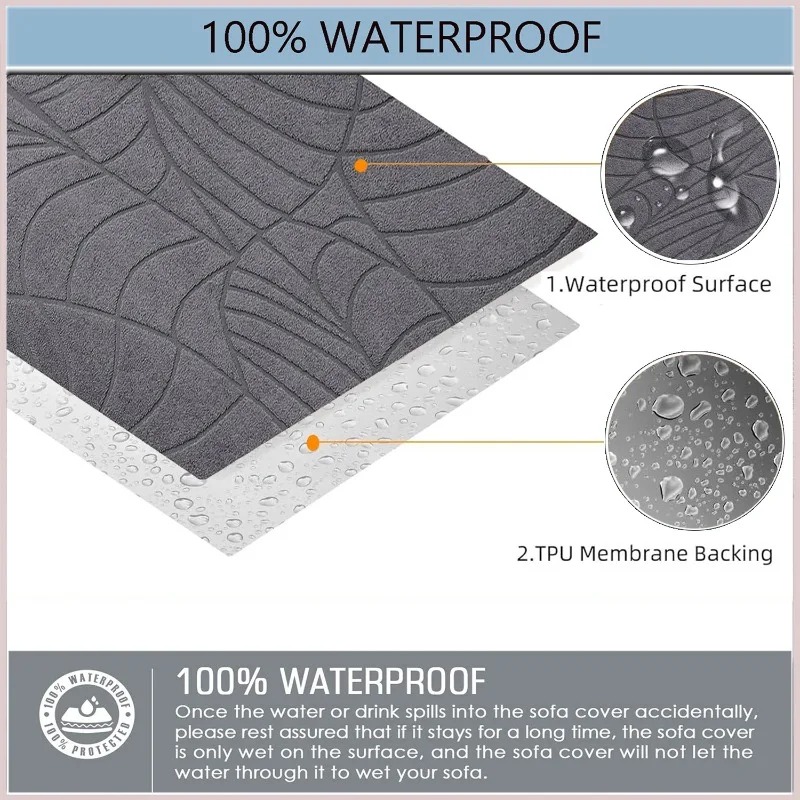 Leaf pattern lounge chair cove - Recliner Sofa Cover บทวิจารณ์และราคา