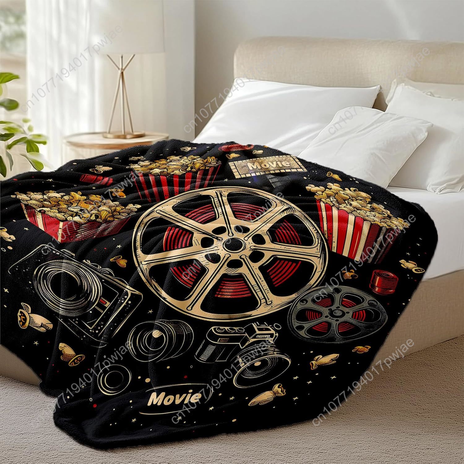 Movie Ticket Popcorn Throw Bla - Home Cinema Tickets บทวิจารณ์และราคา