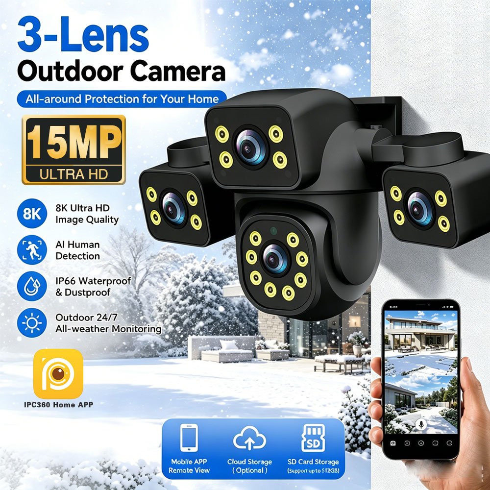 8K 15MP Security WIFI Camera T - Home Cinema Sony บทวิจารณ์และราคา
