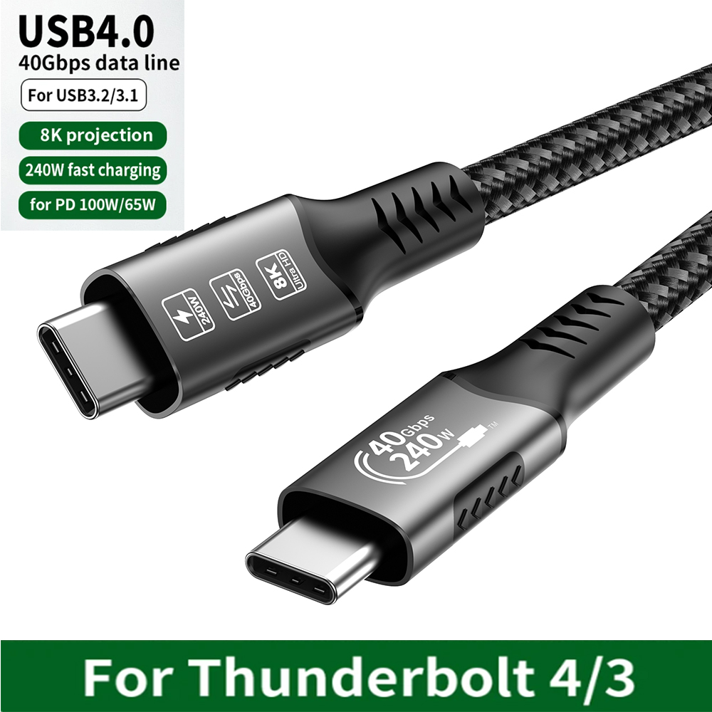 Thunderbolt 4 Type C Cable 40G - Home Cinema Apple บทวิจารณ์และราคา