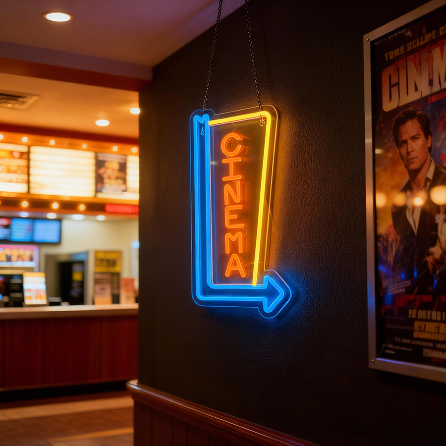 Cinema Neon Sign For Wall Deco - Home Cinema Ultimea บทวิจารณ์และราคา