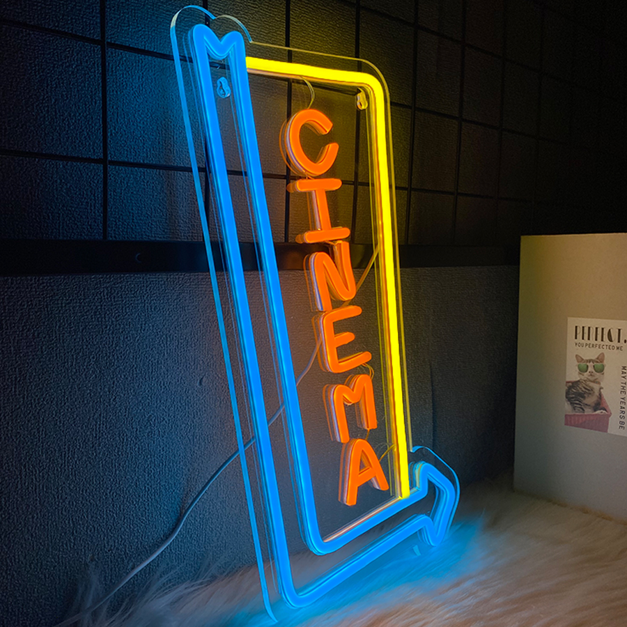 Cinema Neon Sign For Wall Deco - Home Cinema Ultimea บทวิจารณ์และราคา