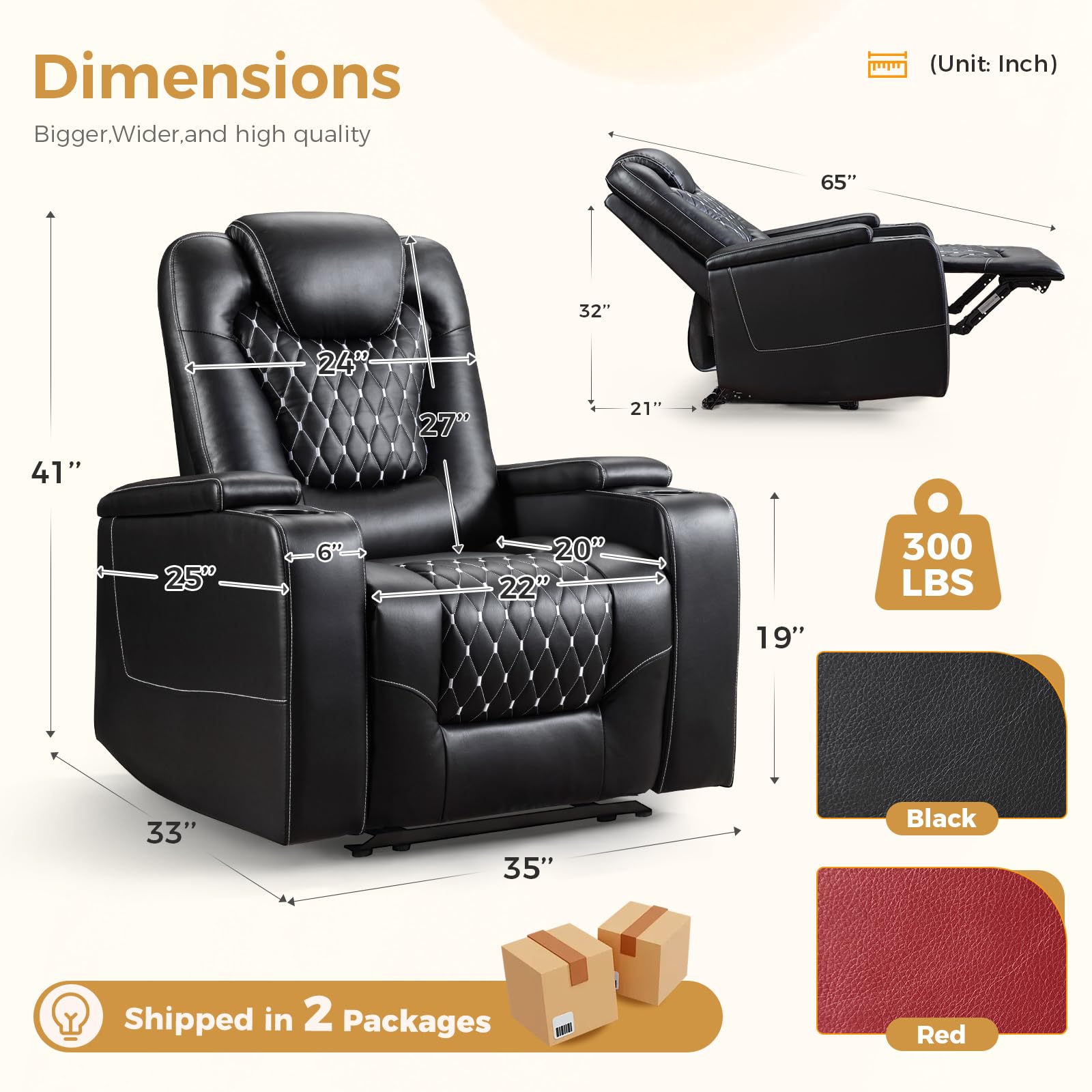 Electric Power Recliner Chair  - Home Cinema Couch บทวิจารณ์และราคา