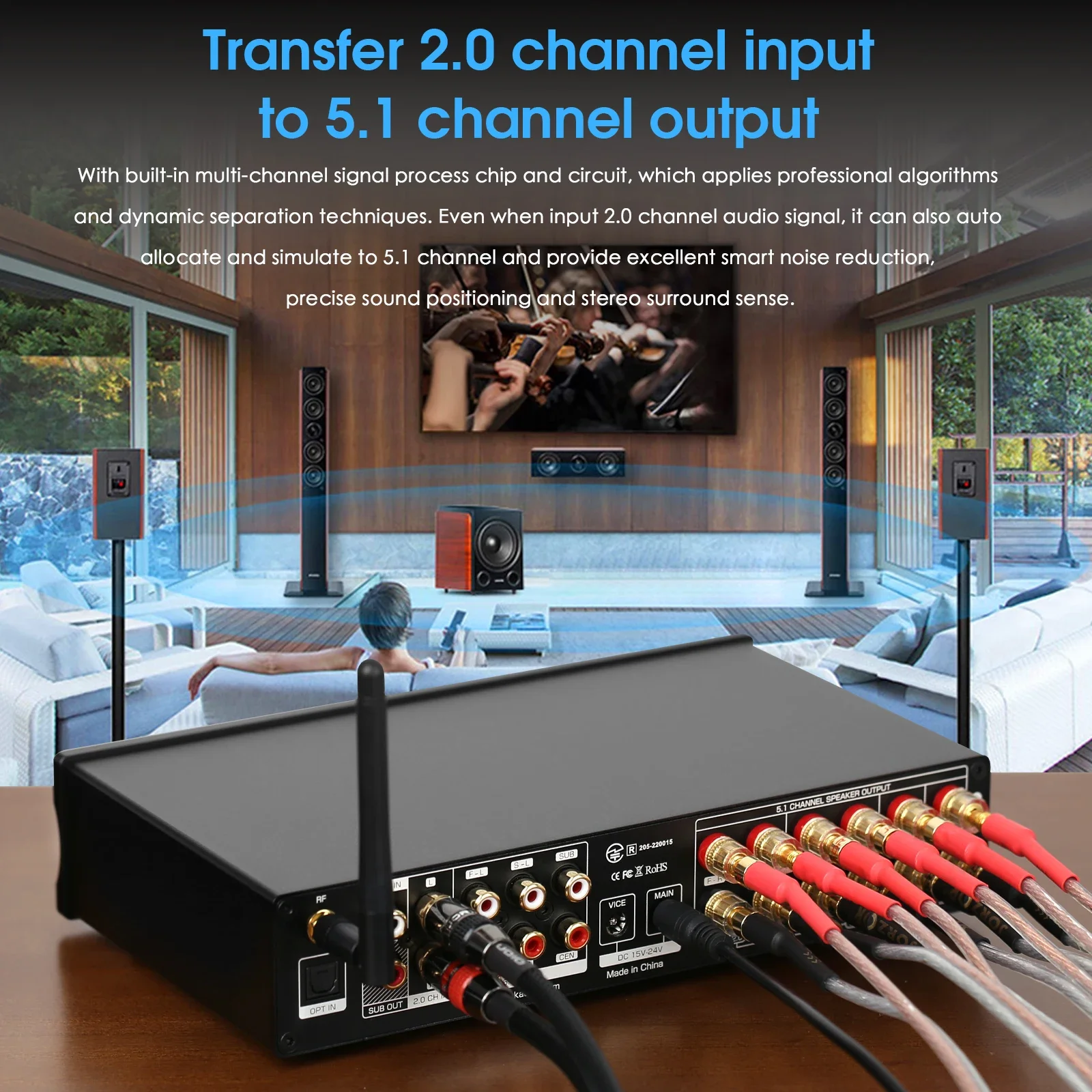 Douk Audio 5.1 Channel Digital - Home Cinema Subwoofer บทวิจารณ์และราคา