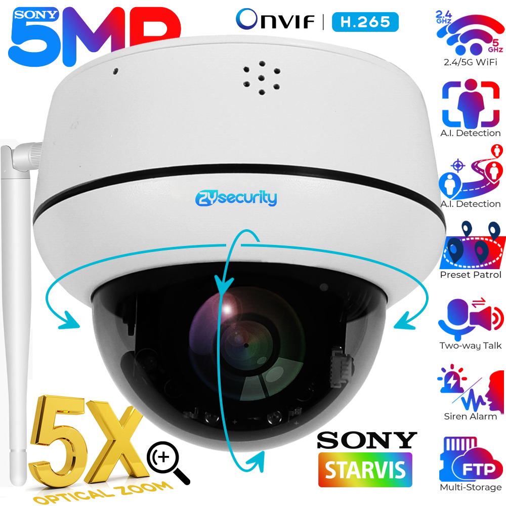 5MP Wifi Dome PTZ Camera 5X Op - Home Cinema Sony บทวิจารณ์และราคา