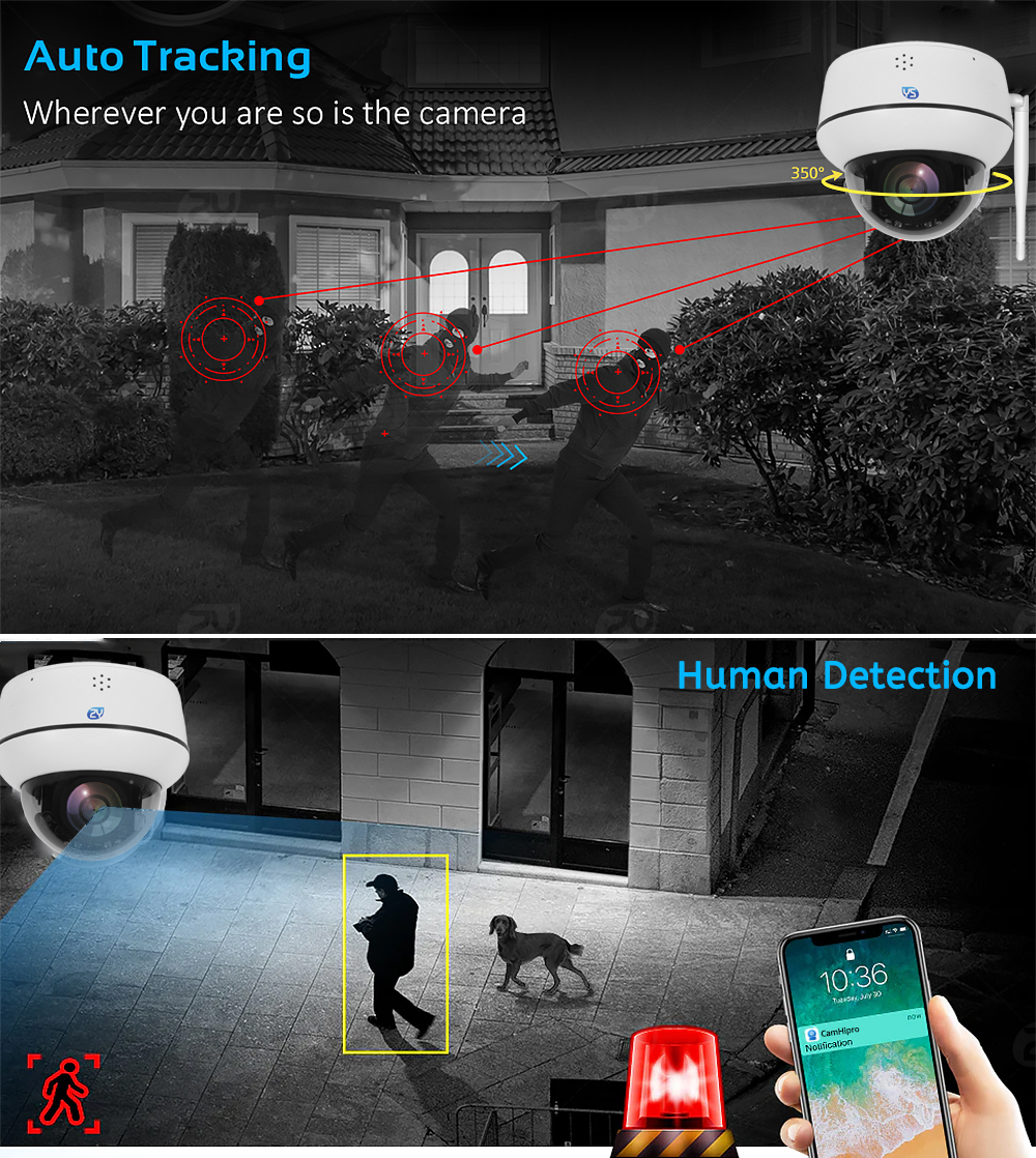 5MP Wifi Dome PTZ Camera 5X Op - Home Cinema Sony บทวิจารณ์และราคา
