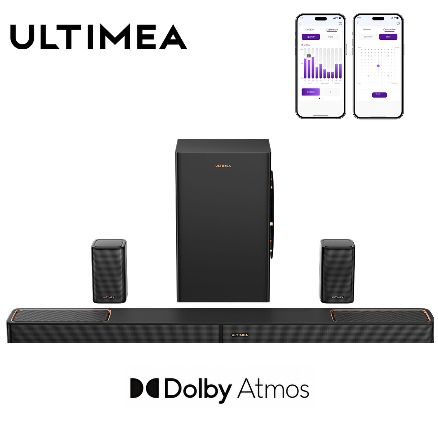 ULTIMEA 460W 5.1.2ch Sound Bar - Home Cinema Atmos บทวิจารณ์และราคา
