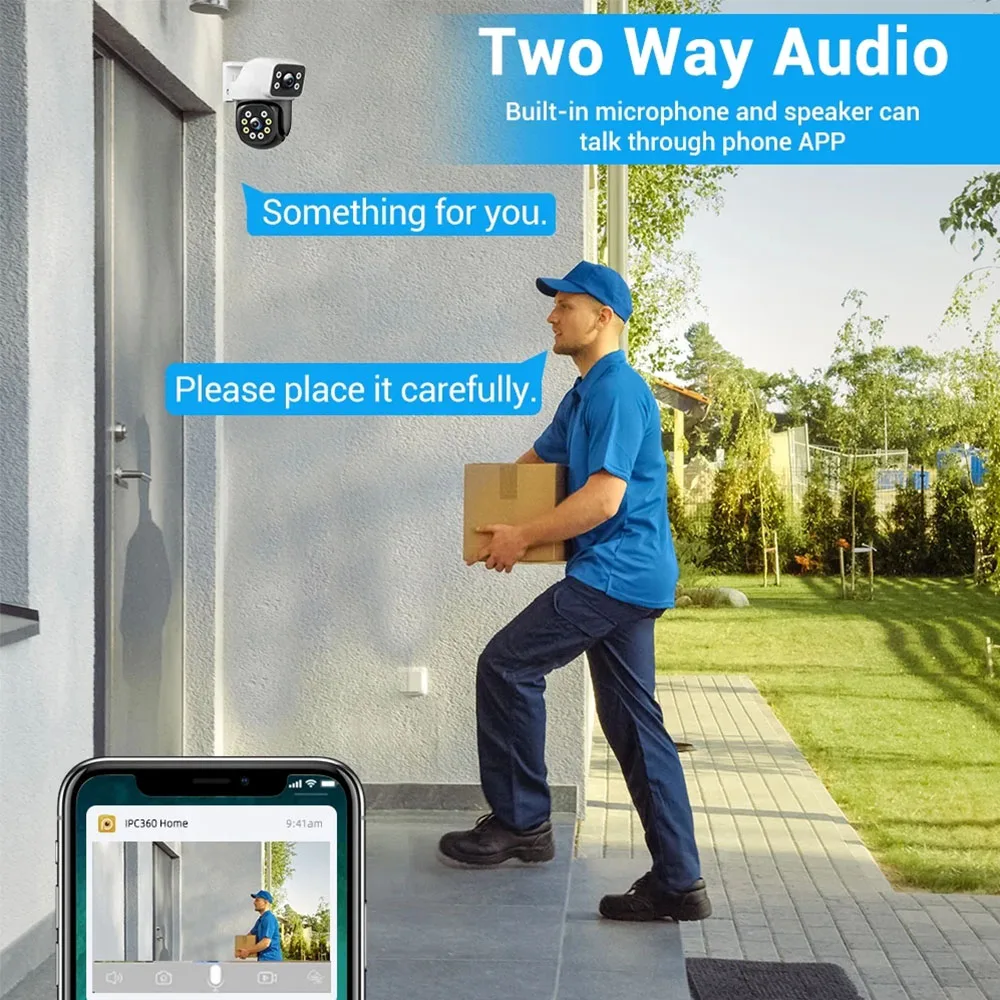 8MP Dual Lens WiFi IP Camera A - Home Cinema Sony บทวิจารณ์และราคา
