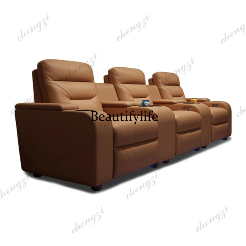 Leather Sofa set With POWER RE - Home Cinema Couch บทวิจารณ์และราคา