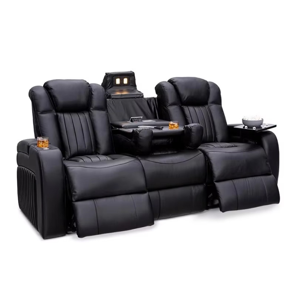 Leather Recliner Sofa Sets Pow - Home Cinema Recliner Chairs บทวิจารณ์และราคา